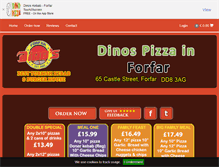 Tablet Screenshot of dinospizzaforfar.com